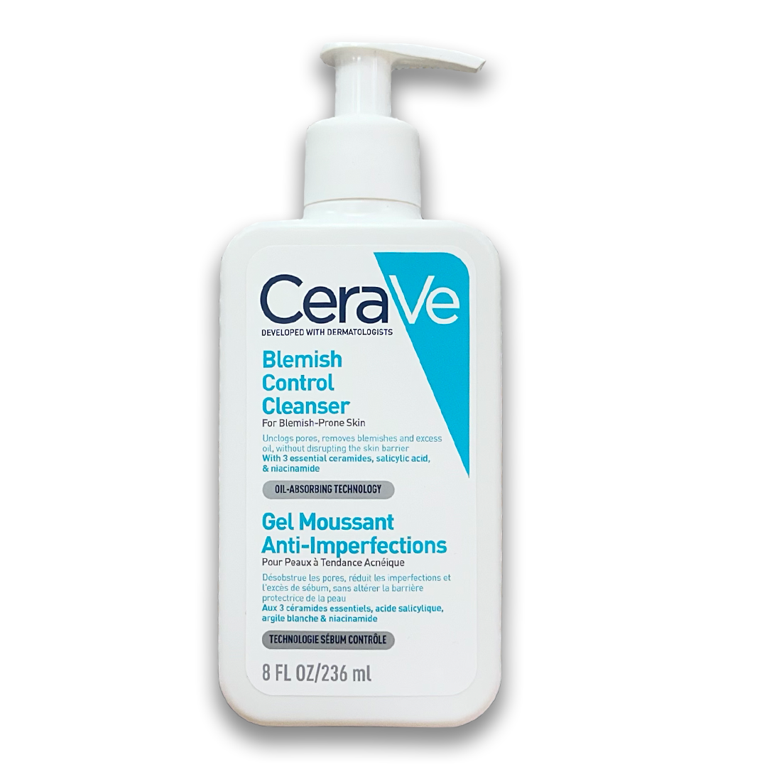 منظف ​​الوجه CeraVe Blemish Control مع 2% حمض الساليسيليك والنياسيناميد
