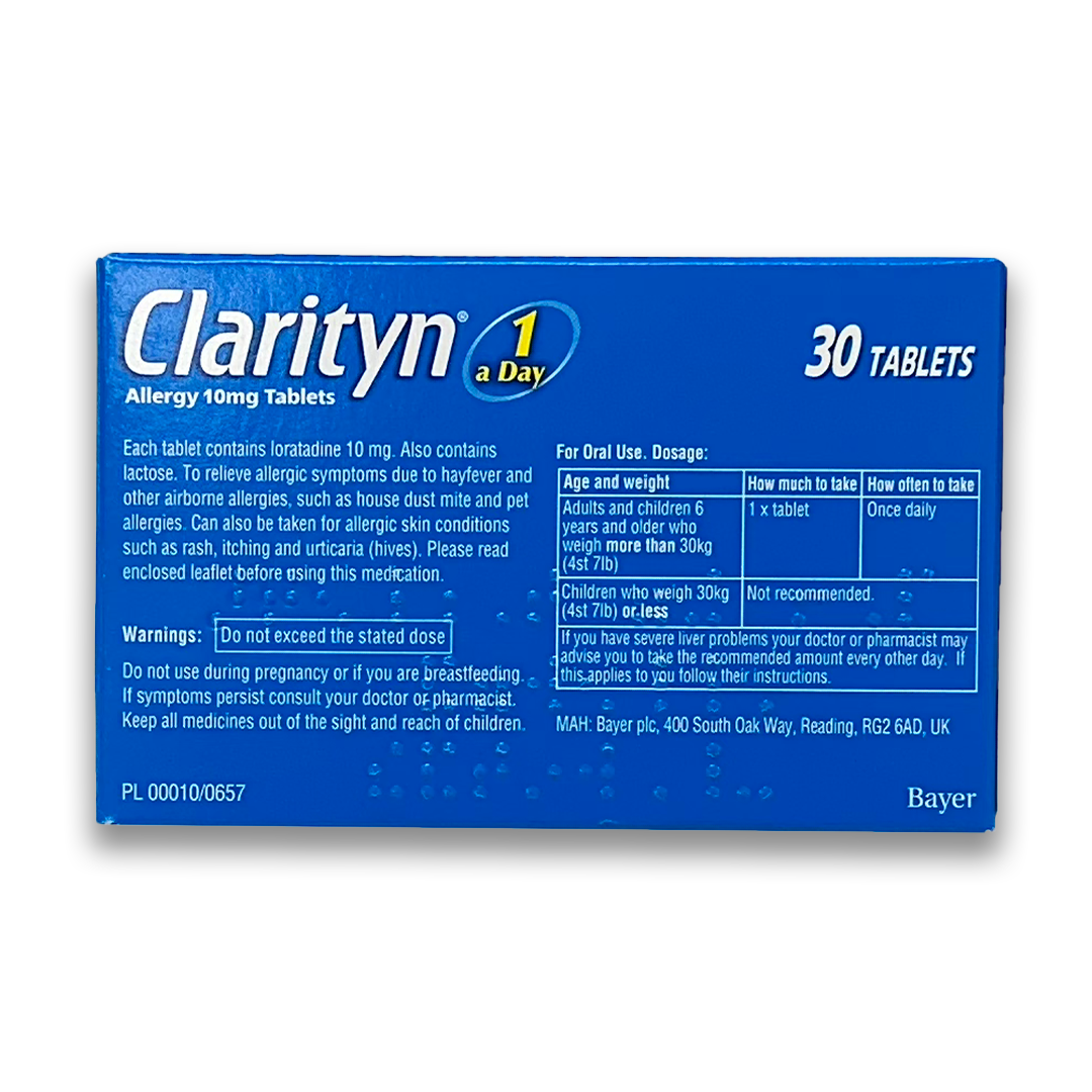 Clarityn Allergy 10mg - 30 Tablets